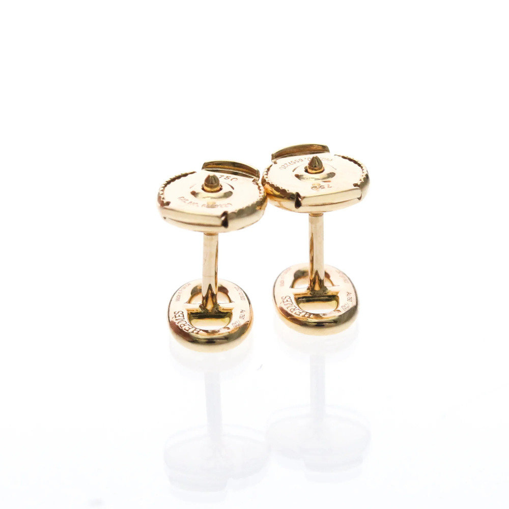 HERMES Chaine D'ancre Earrings 18K Pink Gold Polished - Picture 5 of 11